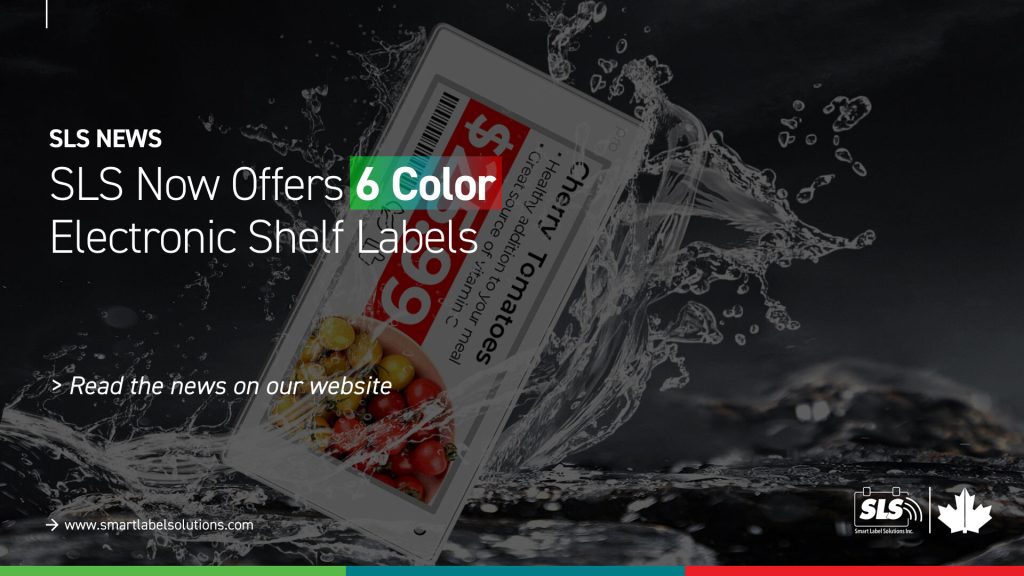 SLS Now Offers 6 Color Electronic Shelf Labels 1 SLS Now Offers 6 Color Electronic Shelf Labels